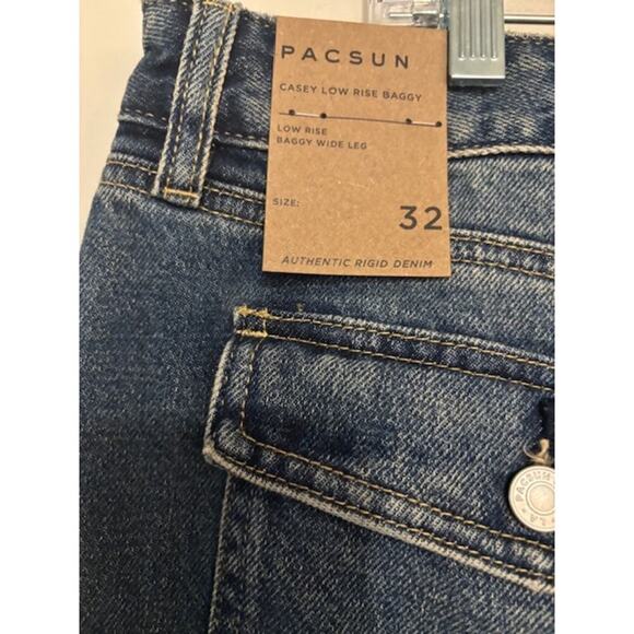 PacSun Casey Low Rise Baggy Wide Leg Denim Jeans Womens Size 32 NWT - Picture 6 of 10